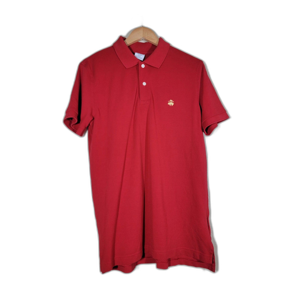 Brooks Brothers Red Slim Fit Performance Supima Polo Shirt - Medium